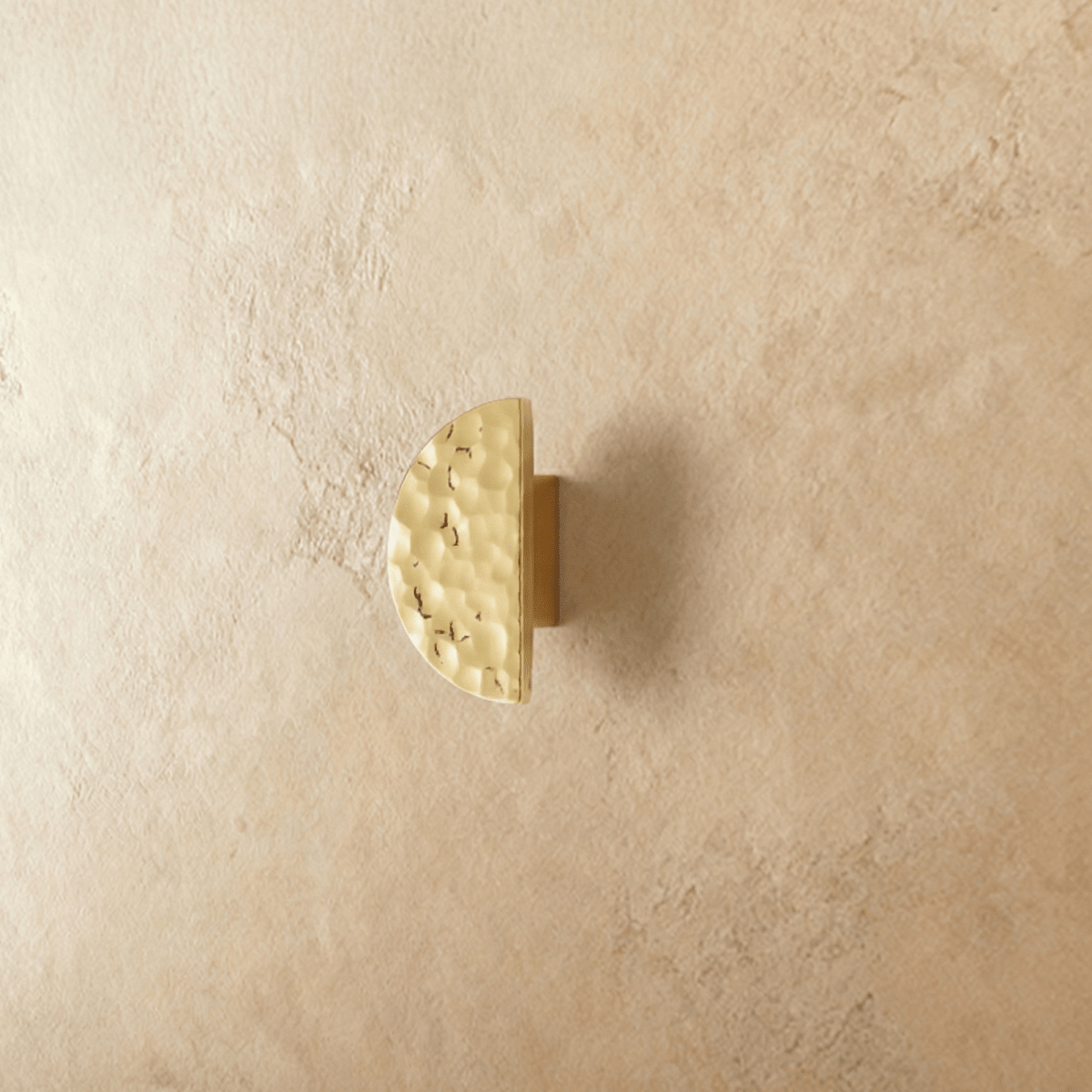Hammered Solid Brass Cabinet Knobs & Drawer Pulls, Modern Kitchen & Closet Hardware, Textured Grip, Set of 2, 0.9-12.5in