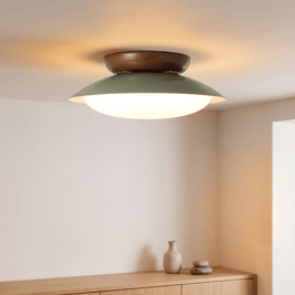 RIEKE: Mid-Century Plafonnière – Koepelvormige Plafondlamp met LED - Volsani