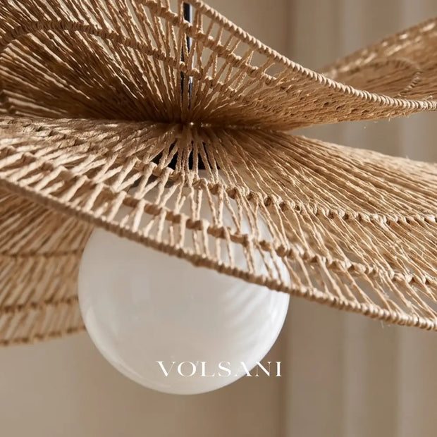 RIKU: Rotan Hanglamp (Wabi-Sabi) - Volsani