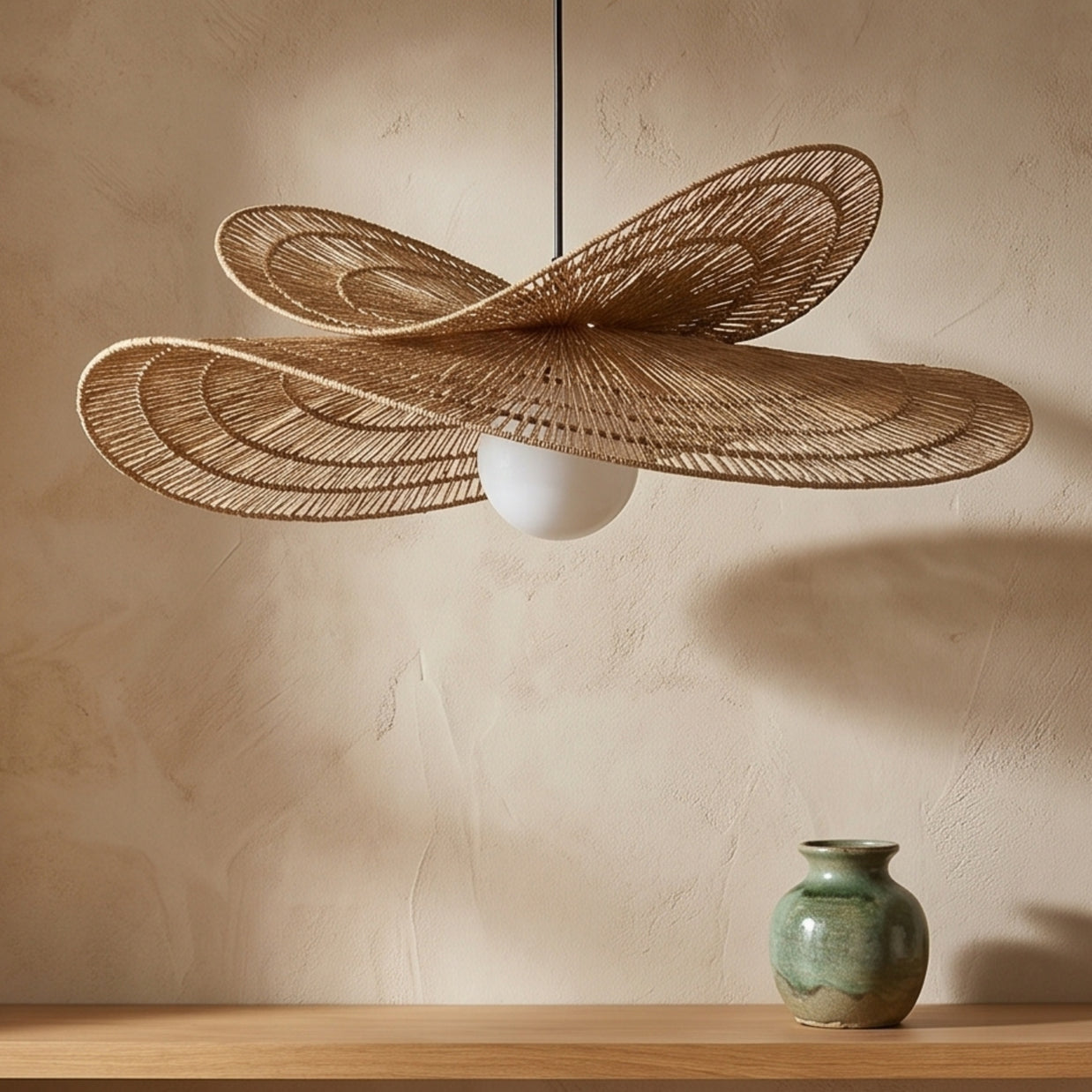 RIKU: Rotan Hanglamp (Wabi-Sabi)