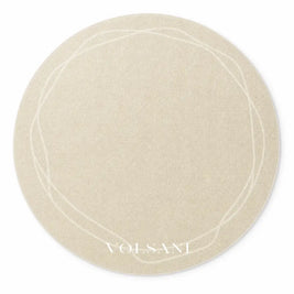Round Cream Rug with Plush Pile Washable Living Room & Bedroom Rug Non Slip Backing 4 Weaves 31-118in - Ocean / 80cm