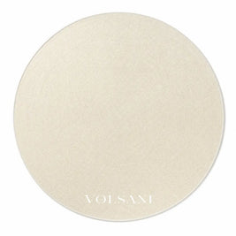 Round Cream Rug with Plush Pile Washable Living Room & Bedroom Rug Non Slip Backing 4 Weaves 31-118in - Spiral / 80cm