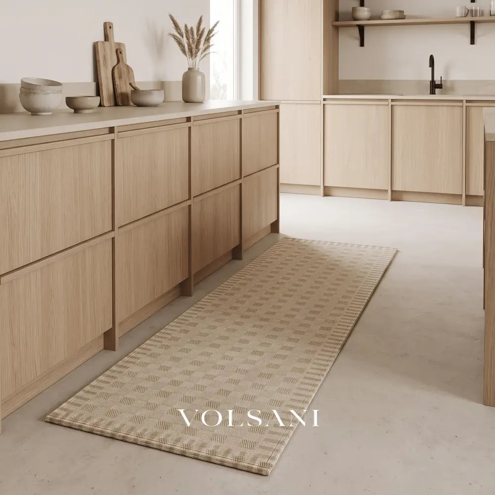 SAAR: Absorberende Keukenloper – Antislip & Machinewasbaar (Lang) - Volsani