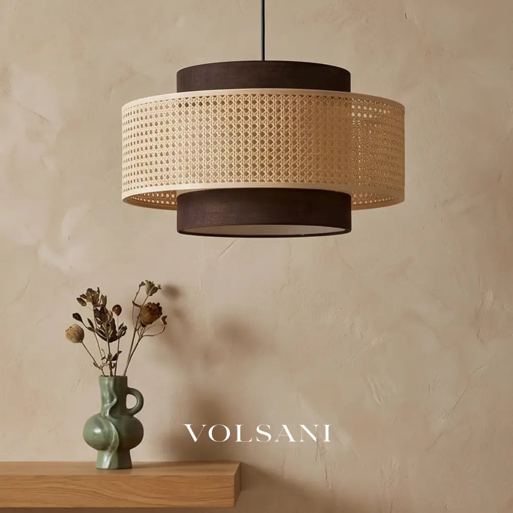 SADAO: Handgevlochten Rotan Hanglamp - Volsani