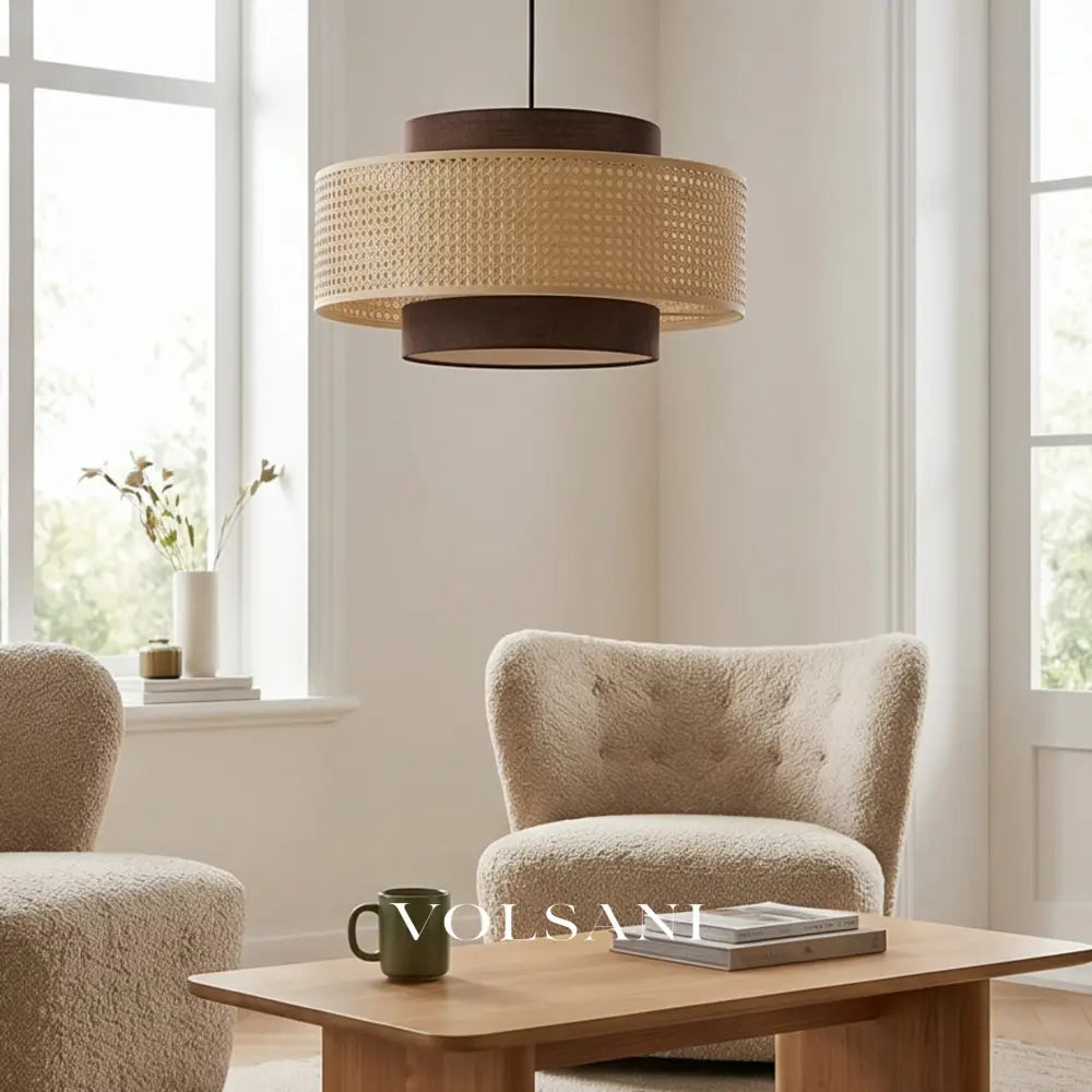 SADAO: Handgevlochten Rotan Hanglamp - Volsani