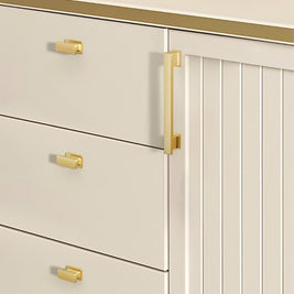 Zinc Alloy Cabinet Knobs & Pull Bars, Modern Kitchen & Bathroom Hardware, 4 Finishes, Set of 2 in 5 Sizes, 0.8-7.5in