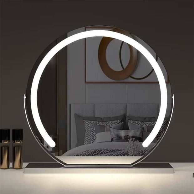 SASKIA: Make-upspiegel met LED & Touchbediening – 15x Vergrotende Spiegel - Volsani