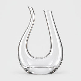 Wine Decanter, U Shape Lead Free Crystal Glass Wine Carafe, 1500ml, 11.8in
