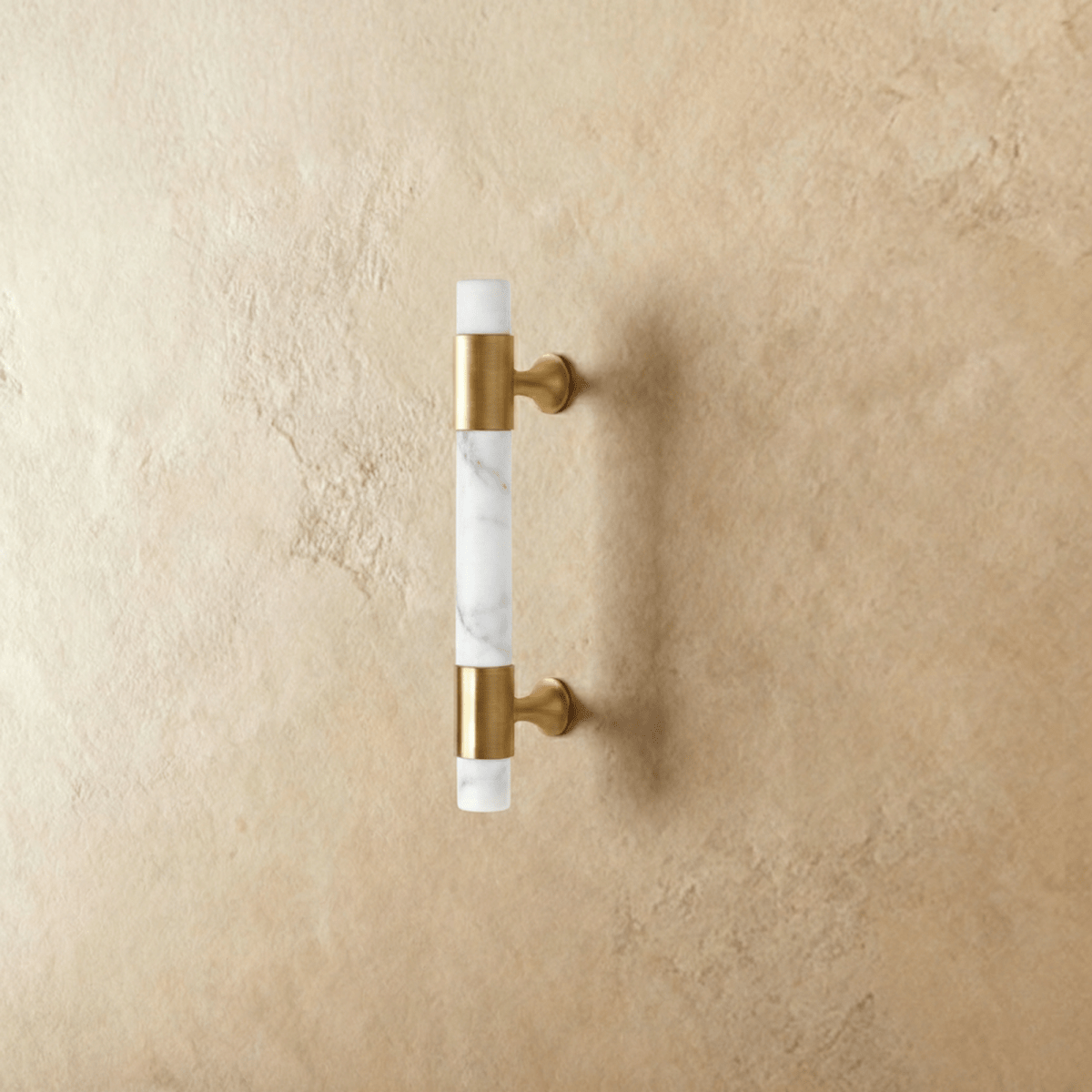Marble & Solid Brass Cabinet Knobs & Pulls, Classic Kitchen & Wardrobe Hardware, Black White & Green Stone, Set of 2 Pieces, 2.3-5in