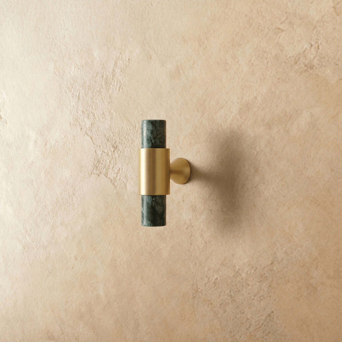 Marble & Solid Brass Cabinet Knobs & Pulls, Classic Kitchen & Wardrobe Hardware, Black White & Green Stone, Set of 2 Pieces, 2.3-5in