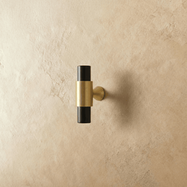 Marble & Solid Brass Cabinet Knobs & Pulls, Classic Kitchen & Wardrobe Hardware, Black White & Green Stone, Set of 2 Pieces, 2.3-5in