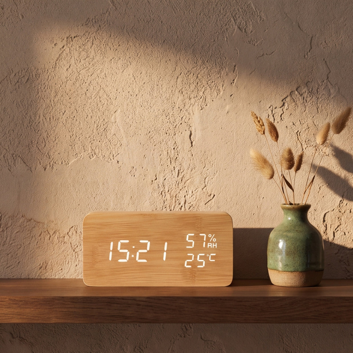 SEN: Houten Digitale Wekker