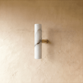 Natural Marble & Brass Cabinet Knobs & Pull Bars, Modern Kitchen & Wardrobe Hardware, Green or White Marble, Set of 2, 1.9-6in