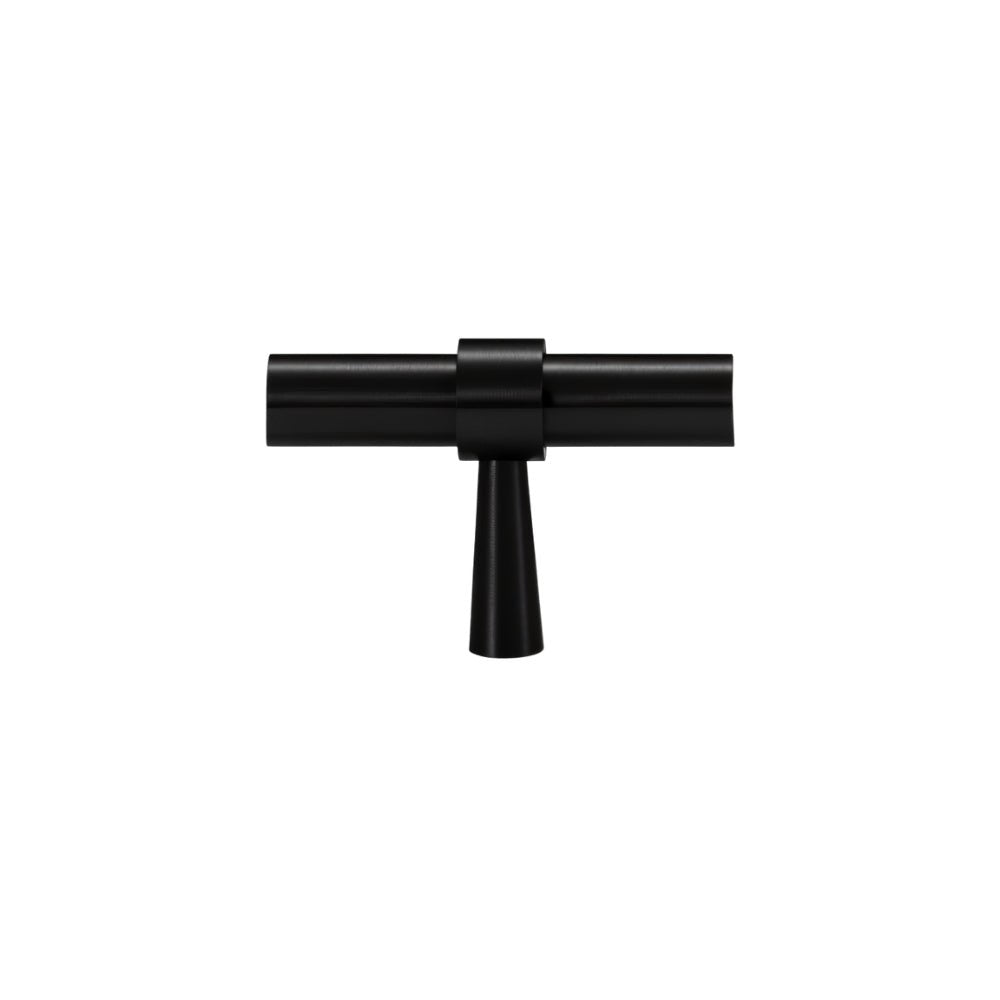 Brass T-Knobs & Drawer Pull Bars, Modern Kitchen & Bathroom Hardware, Four Finishes, Set of 2 Pieces, 1.9-16.3in