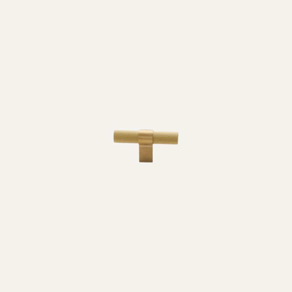Linear Knurled Cabinet Knobs & Pull Bars, Modern Kitchen & Wardrobe Hardware, Nickel Black or Gold, Set of 2, 0.8-6.3in
