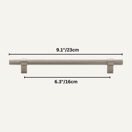 Linear Knurled Cabinet Knobs & Pull Bars, Modern Kitchen & Wardrobe Hardware, Nickel Black or Gold, Set of 2, 0.8-6.3in