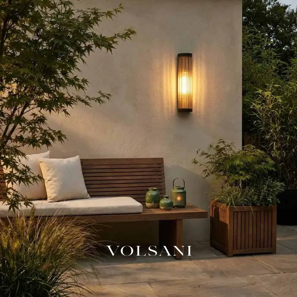 SHIRO: Halfronde Wandlamp Buiten (Glas) - Volsani