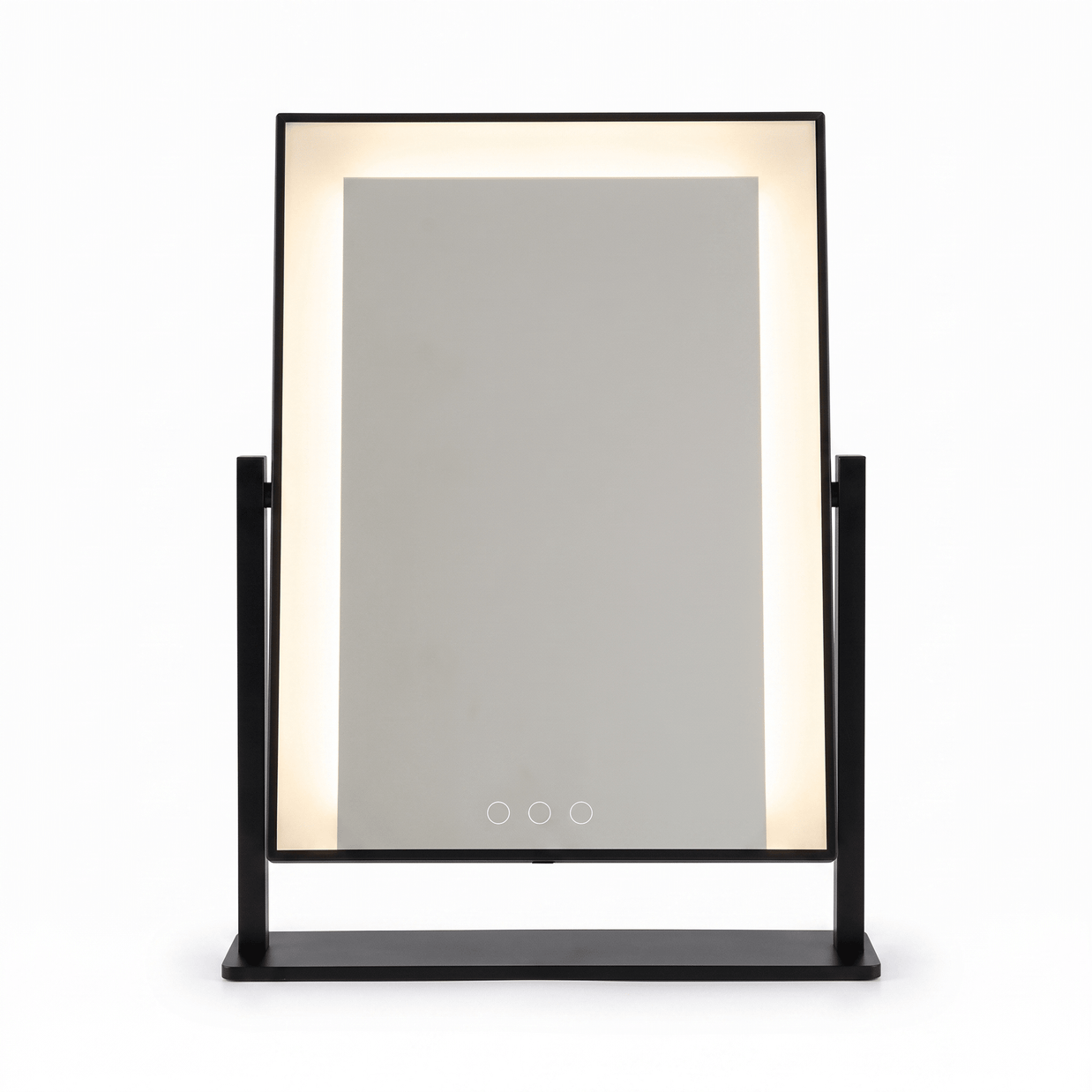 SIEN: Make-upspiegel met LED & Touchbediening – 3 Lichtkleuren & 15x Spot - Volsani