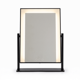 SIEN: Make-upspiegel met LED & Touchbediening – 3 Lichtkleuren & 15x Spot - Volsani