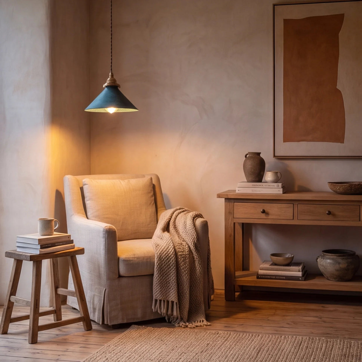 SIGNE: Rustieke Hanglamp - Volsani