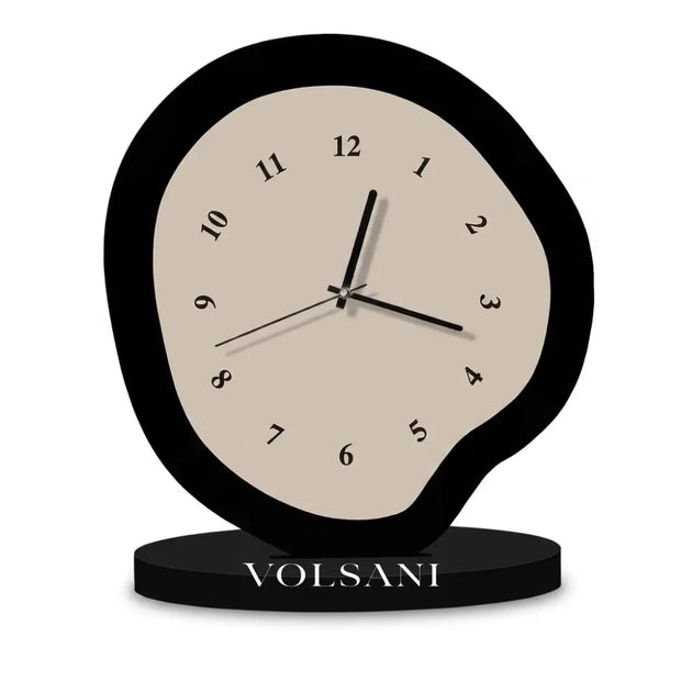 TESSA silent acrylic desk clock on white background