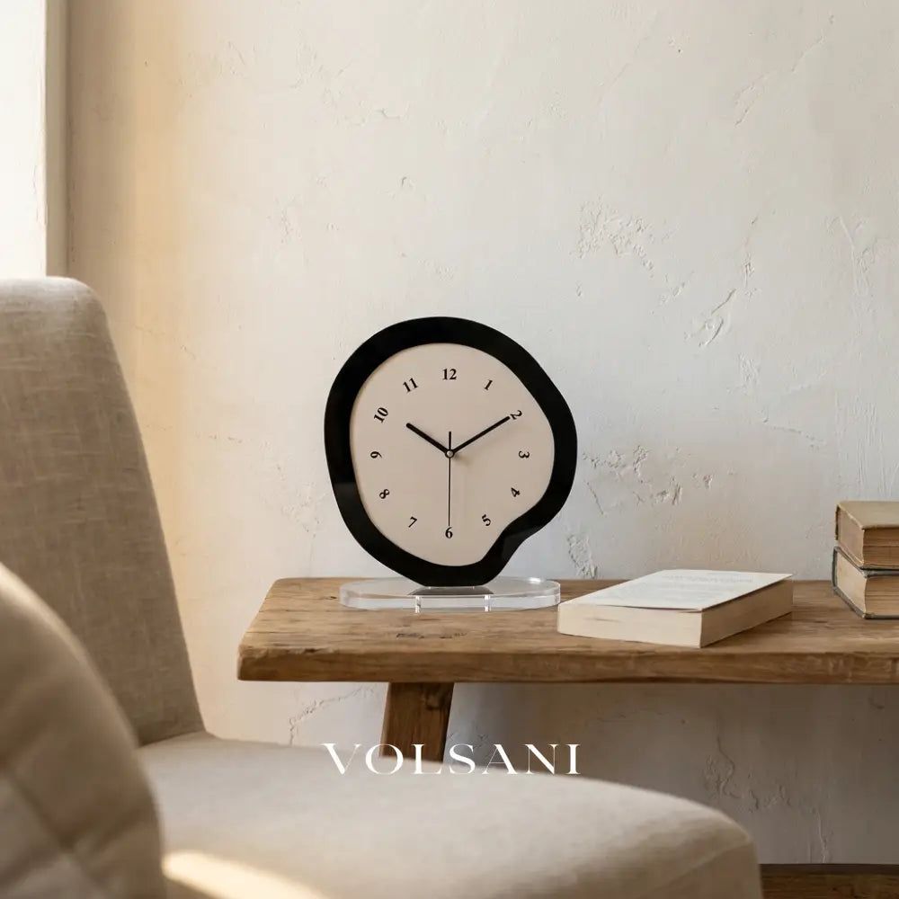 TESSA silent desk clock in a reading nook