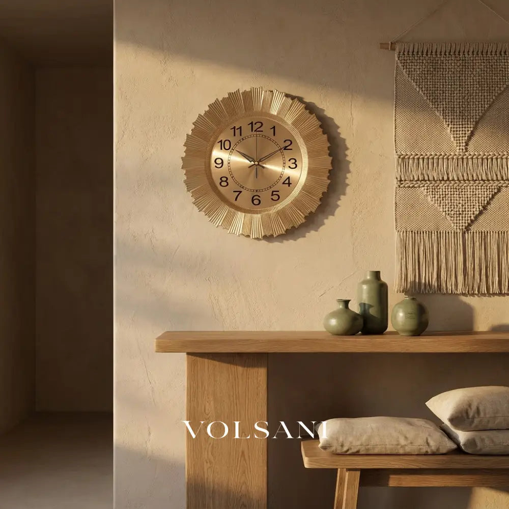 ARIA silent wall clock in an entrance hall
