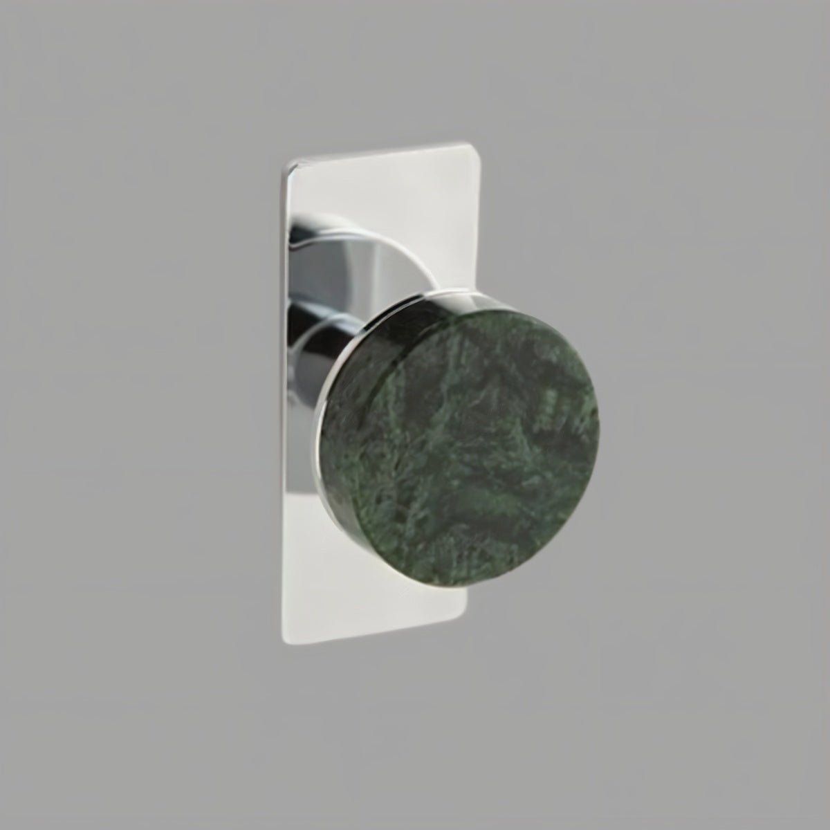 Natural Marble Cabinet Knobs, Modern Kitchen & Wardrobe Hardware, Brass or Chrome Backplate, Set of 2 in 3 Colorways, 1.2-4.3in