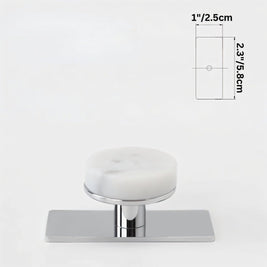 Natural Marble Cabinet Knobs, Modern Kitchen & Wardrobe Hardware, Brass or Chrome Backplate, Set of 2 in 3 Colorways, 1.2-4.3in