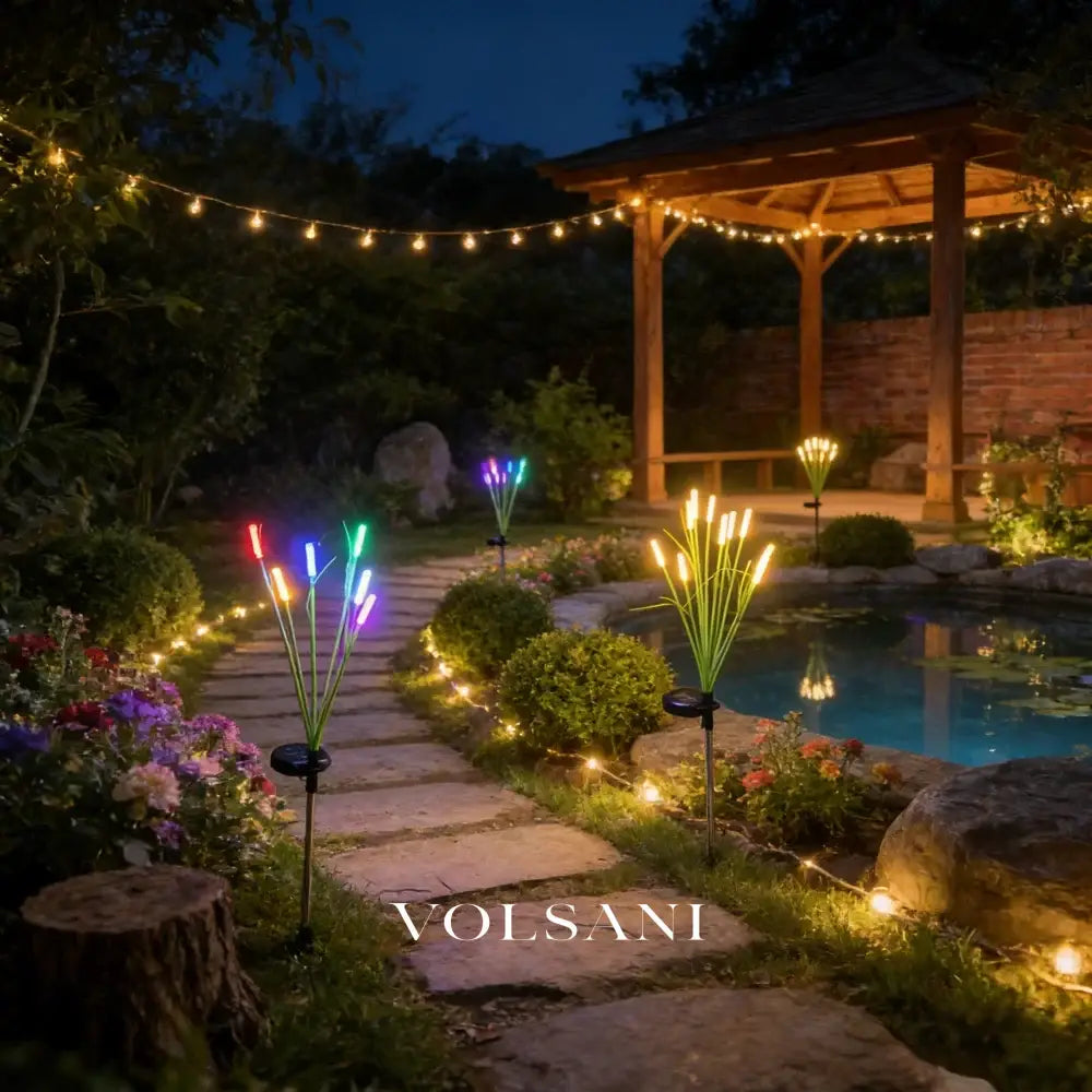 Solar Reed Bubble Stick Stake Lights Waterproof IP54 LED Garden Lights for Outdoor Patio Yard Pathway Wedding Decor