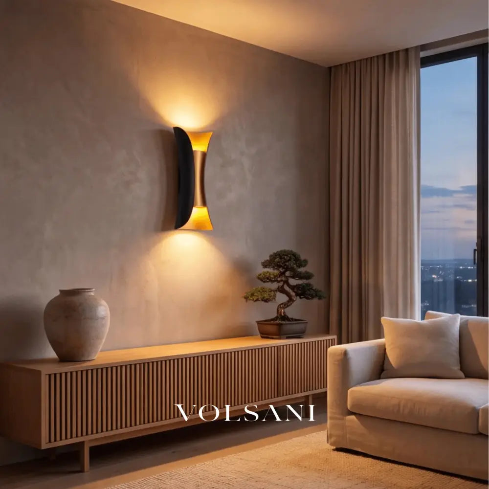 SOREN: Gebogen Wandlamp Buiten (LED) - Volsani