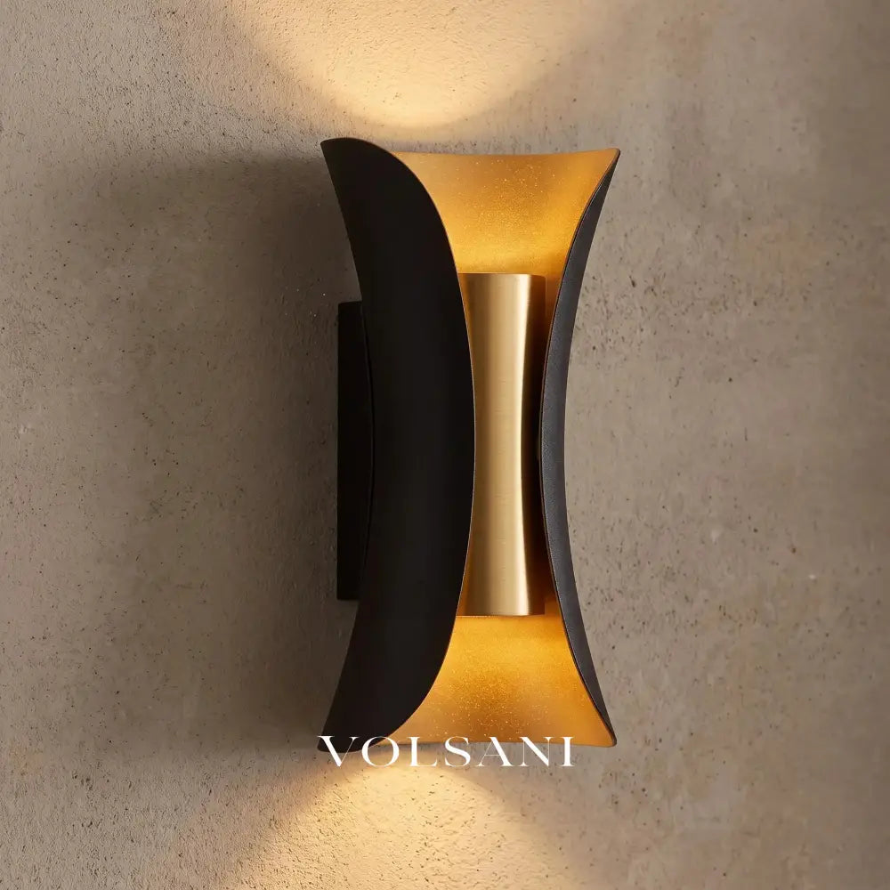 SOREN: Gebogen Wandlamp Buiten (LED) - Volsani