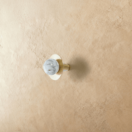 Natural Stone Cabinet & Drawer Knobs, Modern Kitchen & Dresser Hardware, Stone with Brass Base, Set of 2 in 5 Colors, 1.2-2.7in
