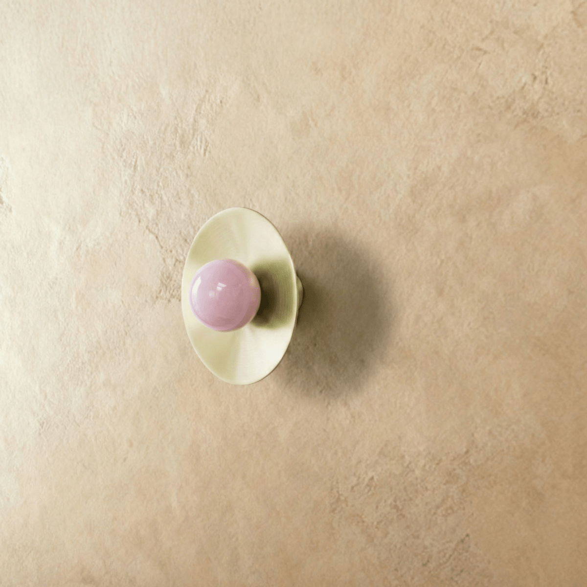 Natural Stone Cabinet & Drawer Knobs, Modern Kitchen & Dresser Hardware, Stone with Brass Base, Set of 2 in 5 Colors, 1.2-2.7in