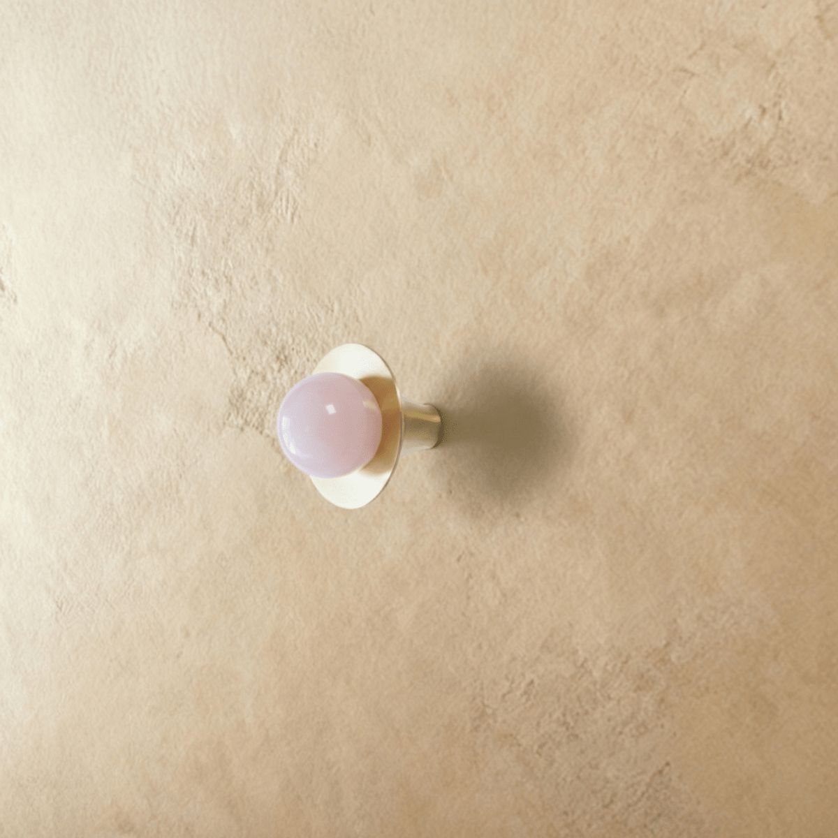 Natural Stone Cabinet & Drawer Knobs, Modern Kitchen & Dresser Hardware, Stone with Brass Base, Set of 2 in 5 Colors, 1.2-2.7in