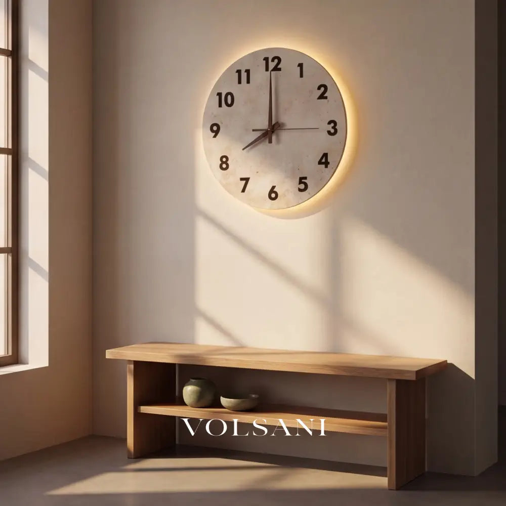 STEN: Travertijn Wandlamp - Volsani