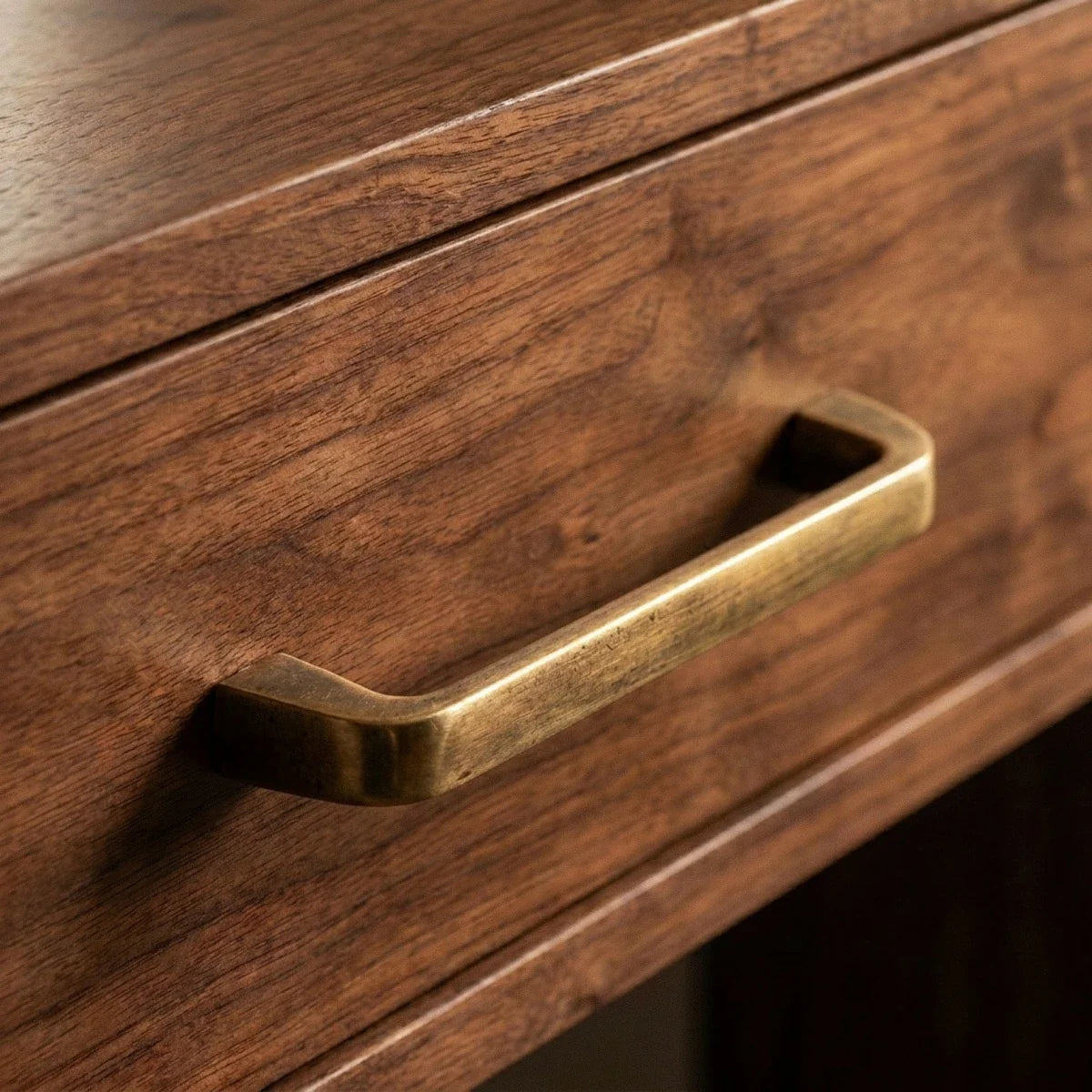 Zinc Alloy Cabinet Knobs & Drawer Pulls, Minimalist Kitchen & Wardrobe Hardware, Grey Brass-Finish & Bronze, Set of 2, 1.2-6.3in