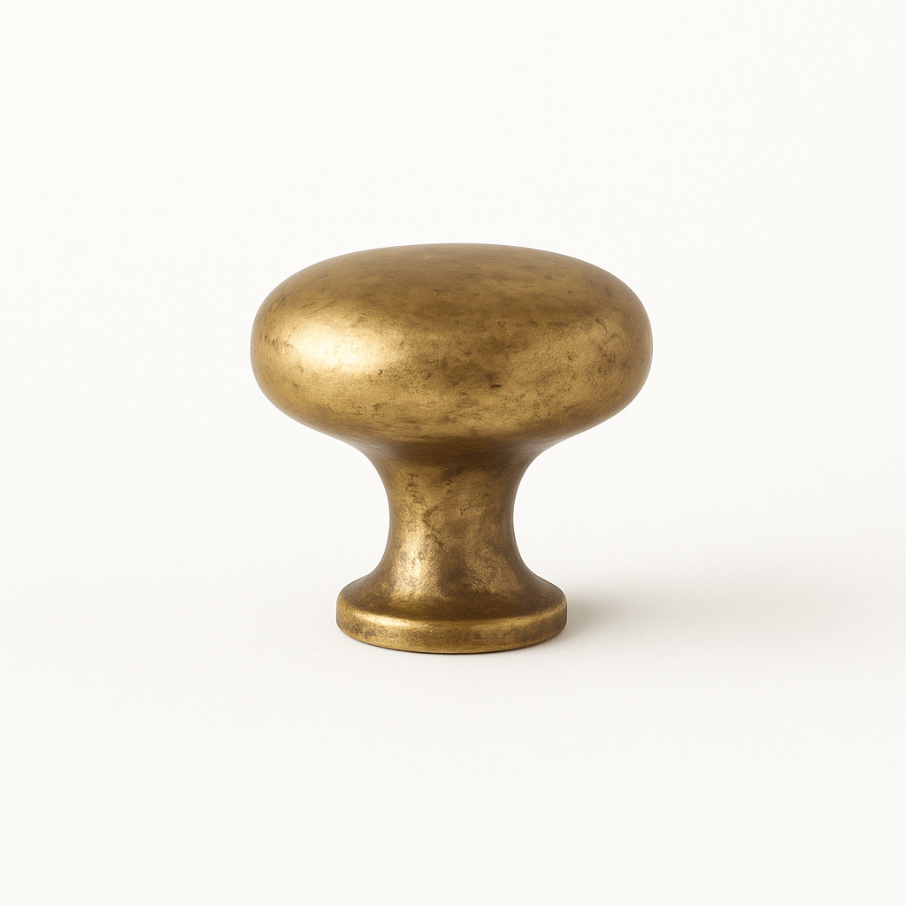 Zinc Alloy Cabinet Knobs & Drawer Pulls, Minimalist Kitchen & Wardrobe Hardware, Grey Brass-Finish & Bronze, Set of 2, 1.2-6.3in