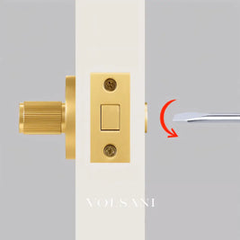 Stron Handle and Lock - Inside Lock + Emergency Access / Brass