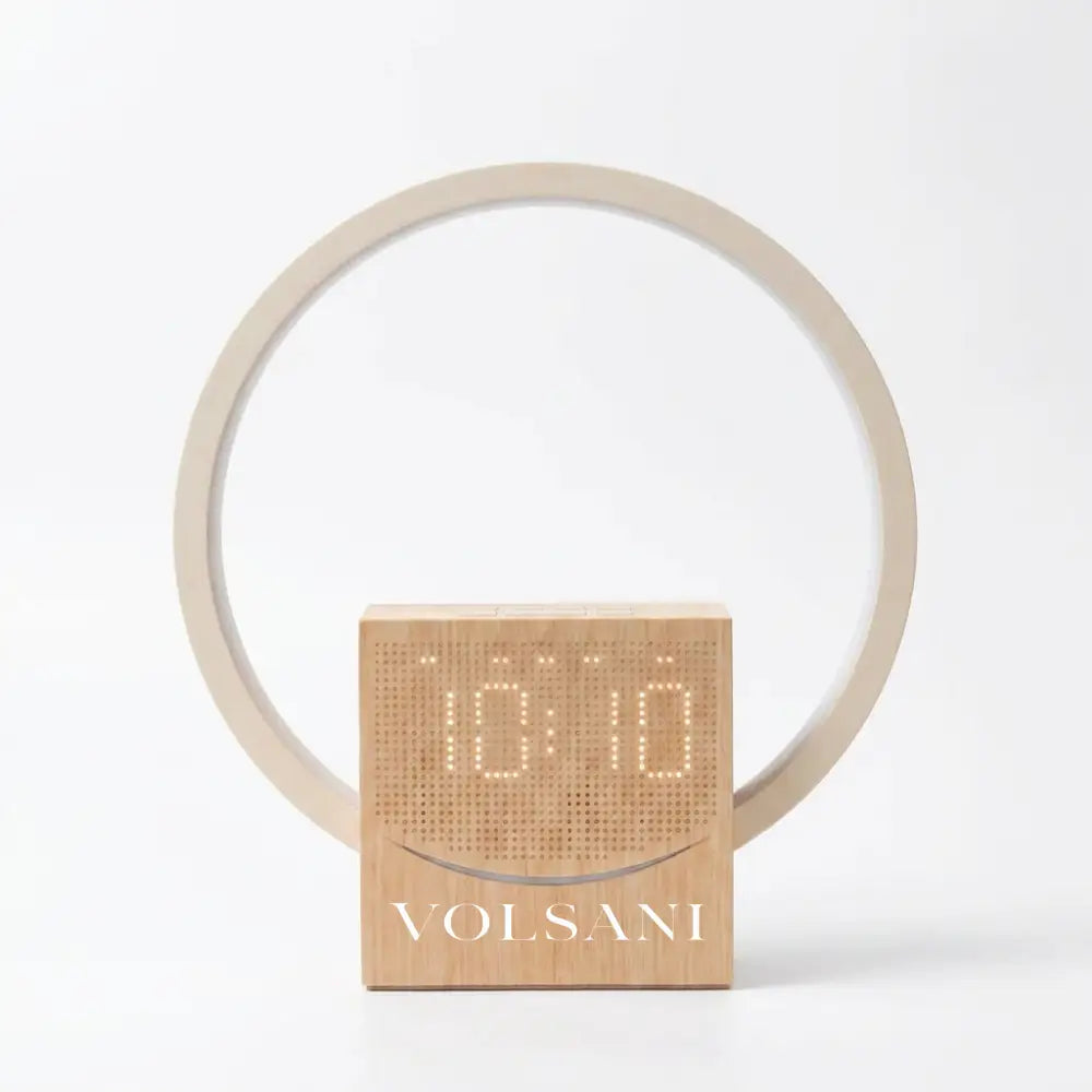 ROMY sunrise alarm clock with Bluetooth speaker on white background