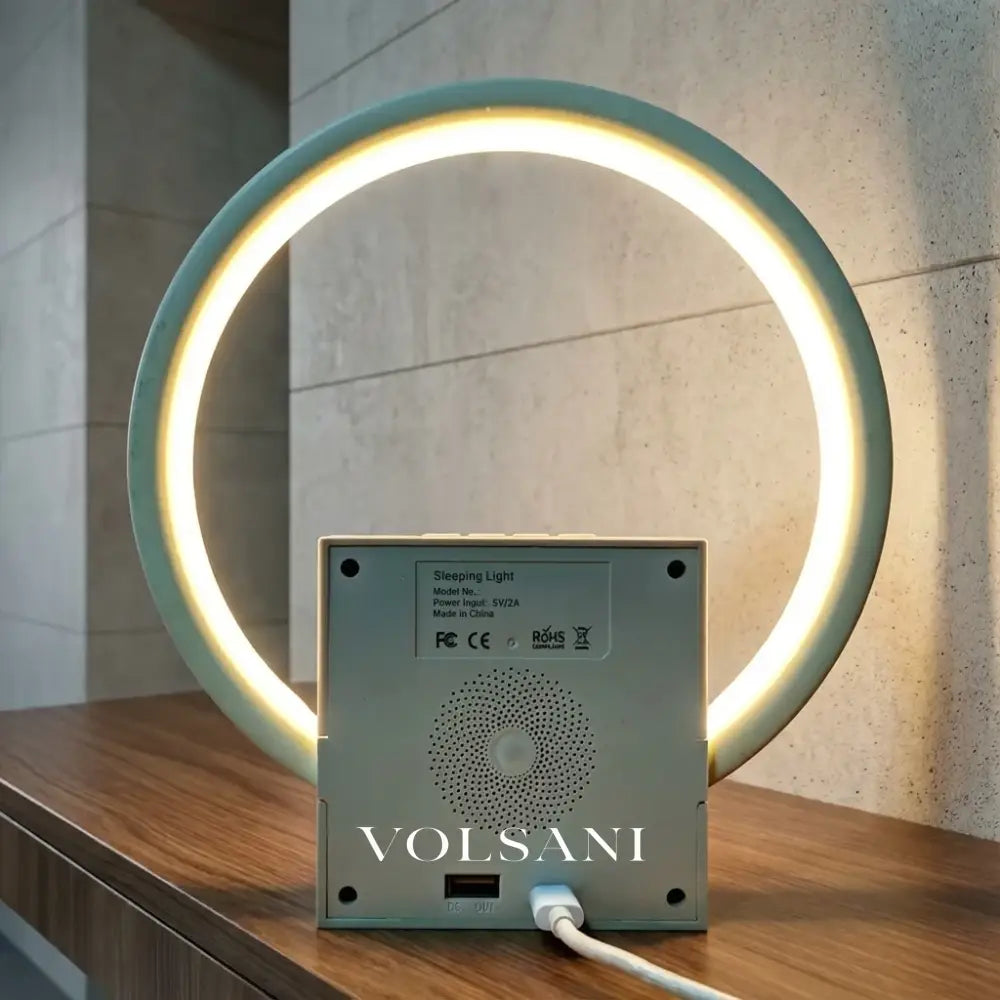 Sunrise Alarm Clock with Bluetooth Speaker Wake Up Light for Bedroom & Office White Noise and Touch Night Light 8.7in