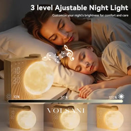 Sunrise Alarm Clock with Moon Night Light Bedroom & Bedside Clock for Heavy Sleepers Dual Alarms and 10 Light Effects 3