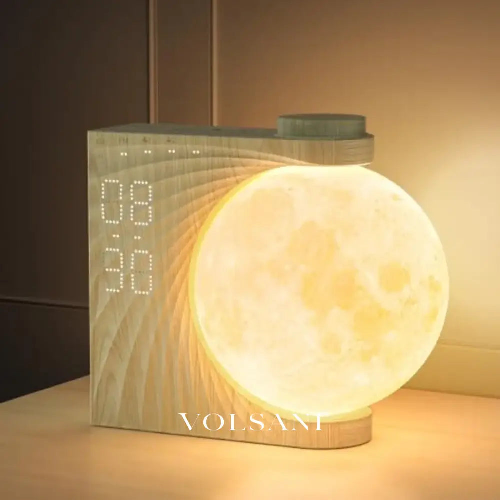 Sunrise Alarm Clock with Moon Night Light Bedroom & Bedside Clock for Heavy Sleepers Dual Alarms and 10 Light Effects 3