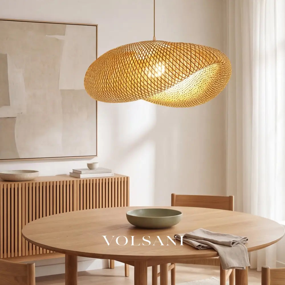 TADAO: Bamboe & Rotan Hanglamp - Volsani