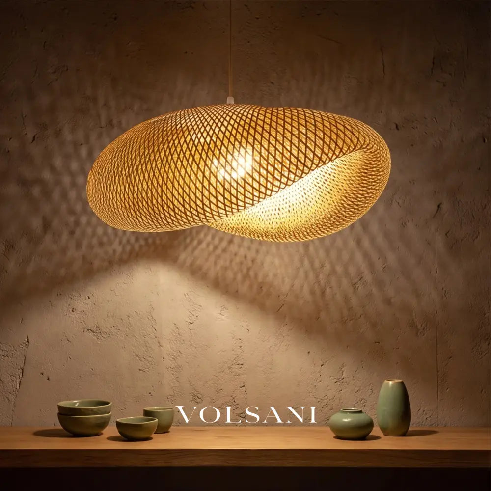 TADAO: Bamboe & Rotan Hanglamp - Volsani