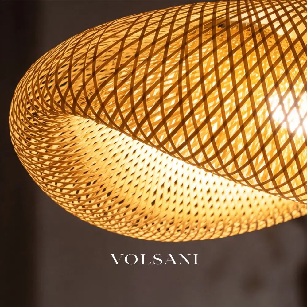 TADAO: Bamboe & Rotan Hanglamp - Volsani