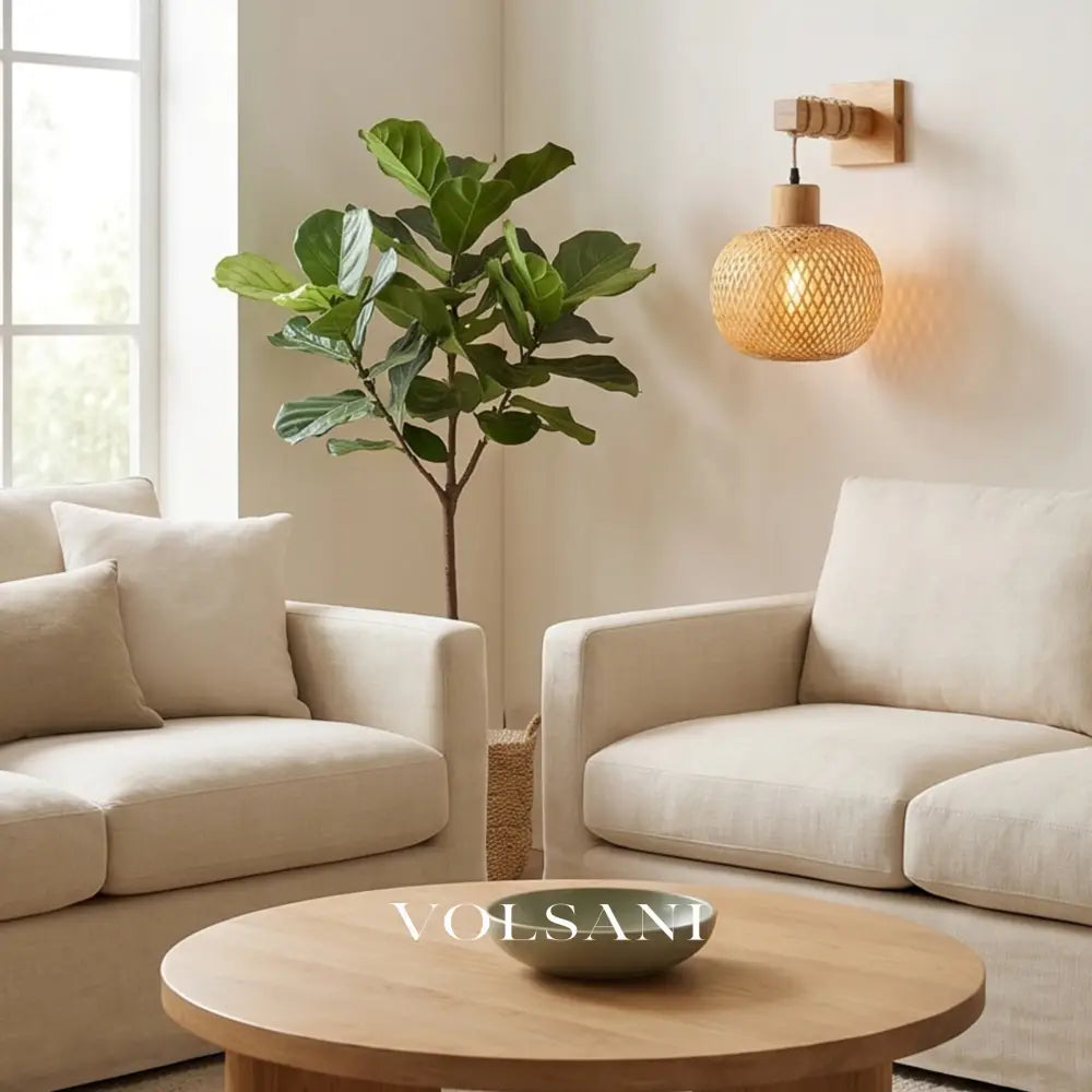 TAKA: Japanse Bamboe Wandlamp - Volsani