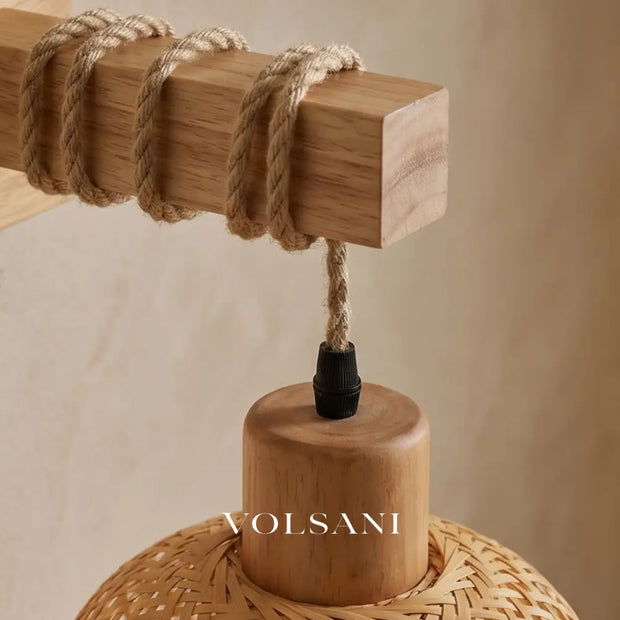 TAKA: Japanse Bamboe Wandlamp - Volsani