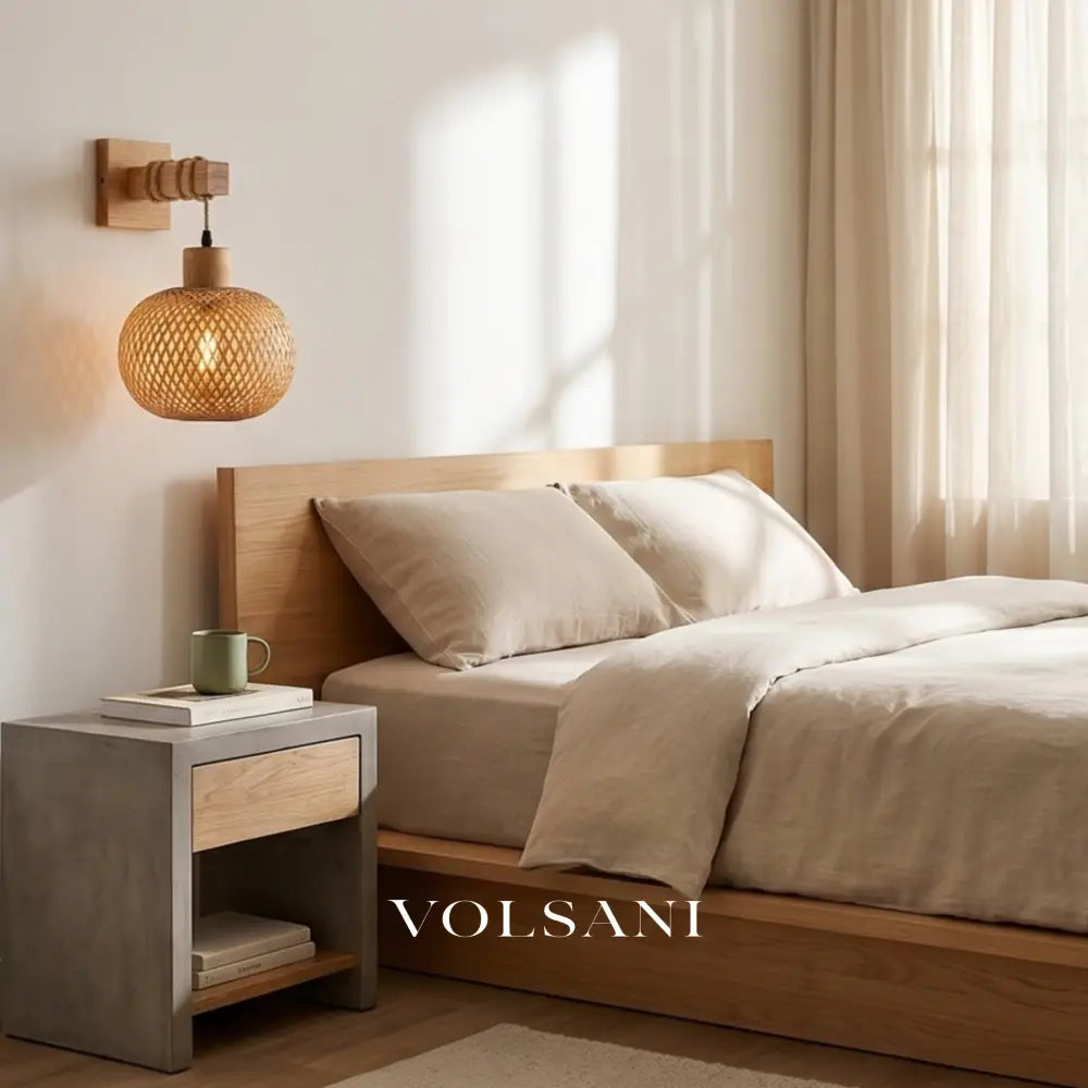 TAKA: Japanse Bamboe Wandlamp - Volsani