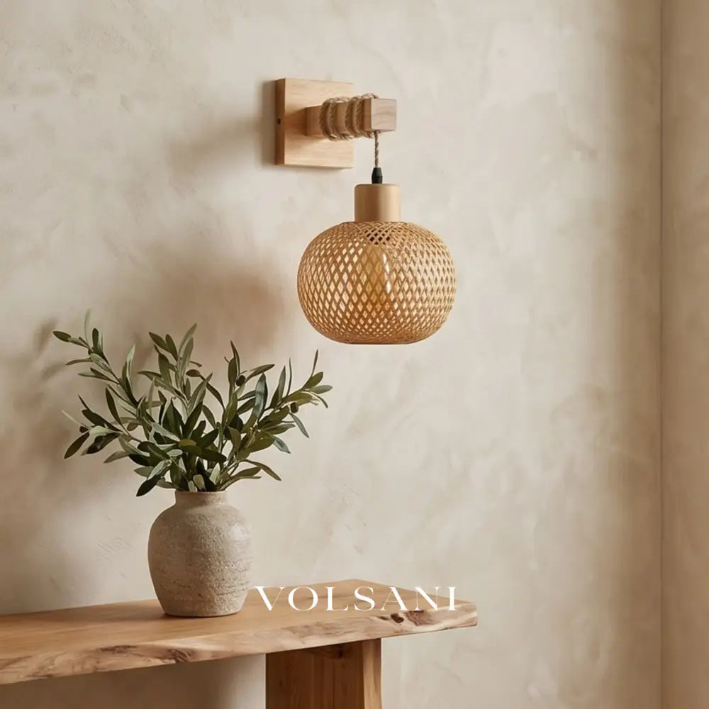 TAKA: Japanse Bamboe Wandlamp - Volsani